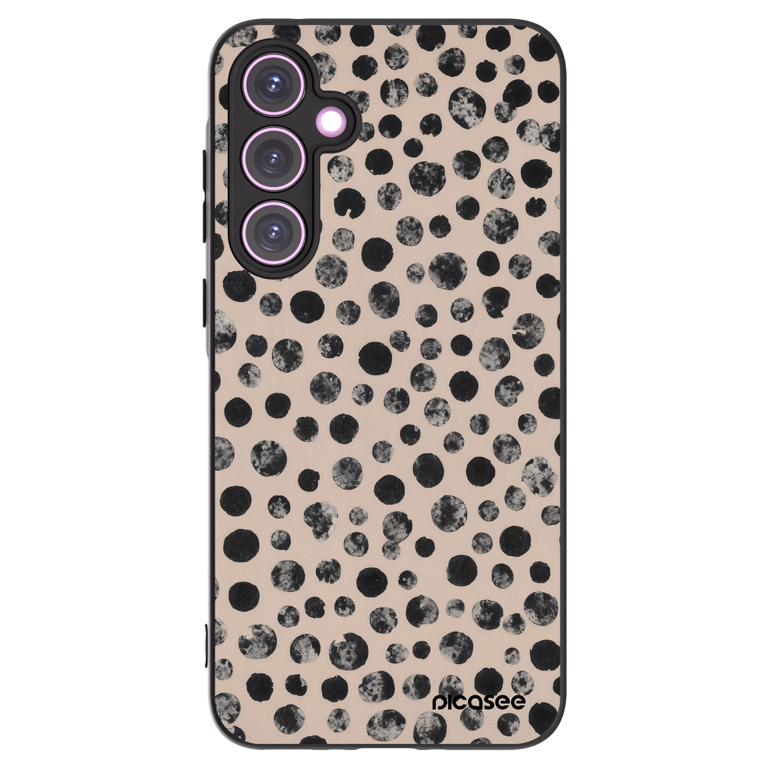 Picasee Samsung Galaxy A35 5G A356B Hülle - Schwarzes Silikon - Dots