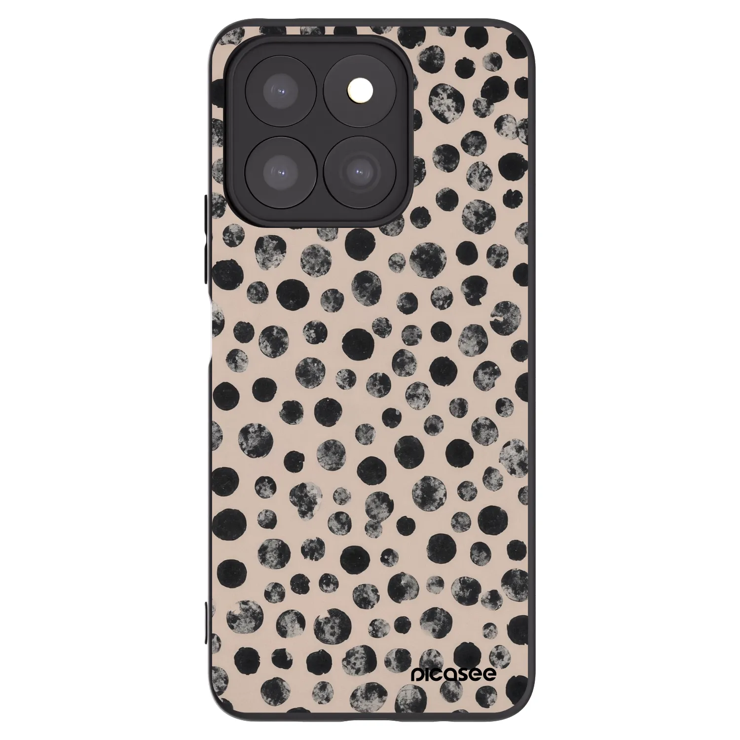 Picasee Honor X8b Hülle - Schwarzes Silikon - Dots