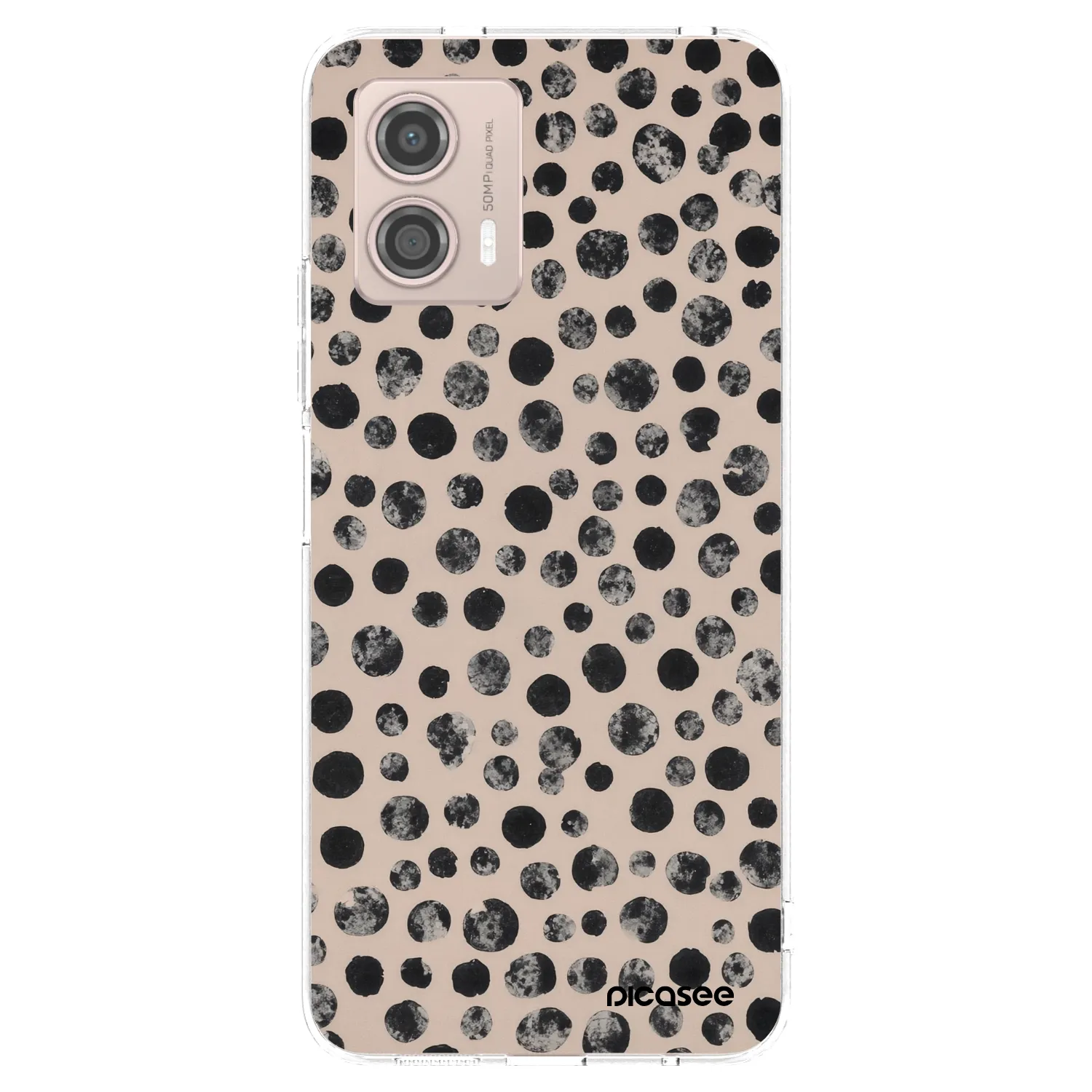 Picasee Motorola Moto G53 5G Hülle - Transparentes Silikon - Dots