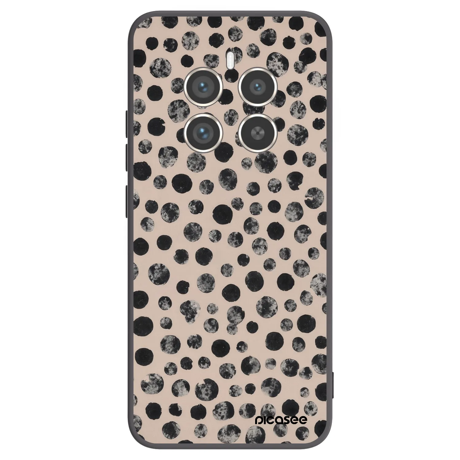 Picasee Realme 12 Pro 5G Hülle - Schwarzes Silikon - Dots