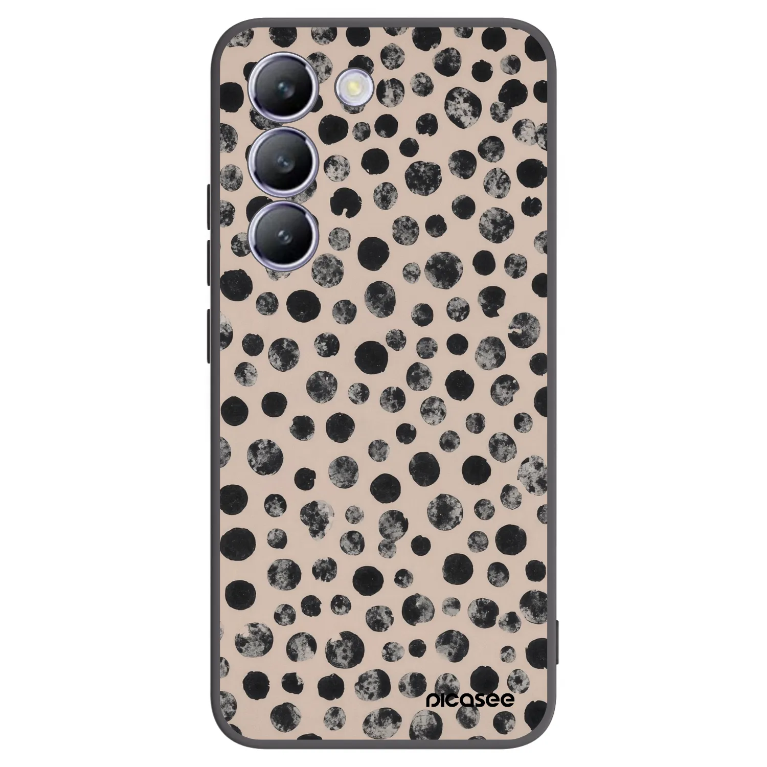 Picasee Vivo V40 SE 5G Hülle - Schwarzes Silikon - Dots