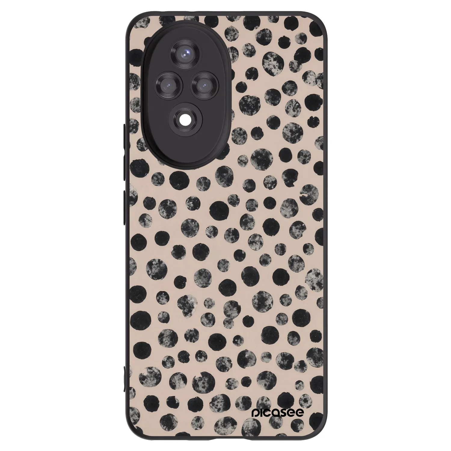 Picasee Honor 200 Pro 5G Hülle - Schwarzes Silikon - Dots