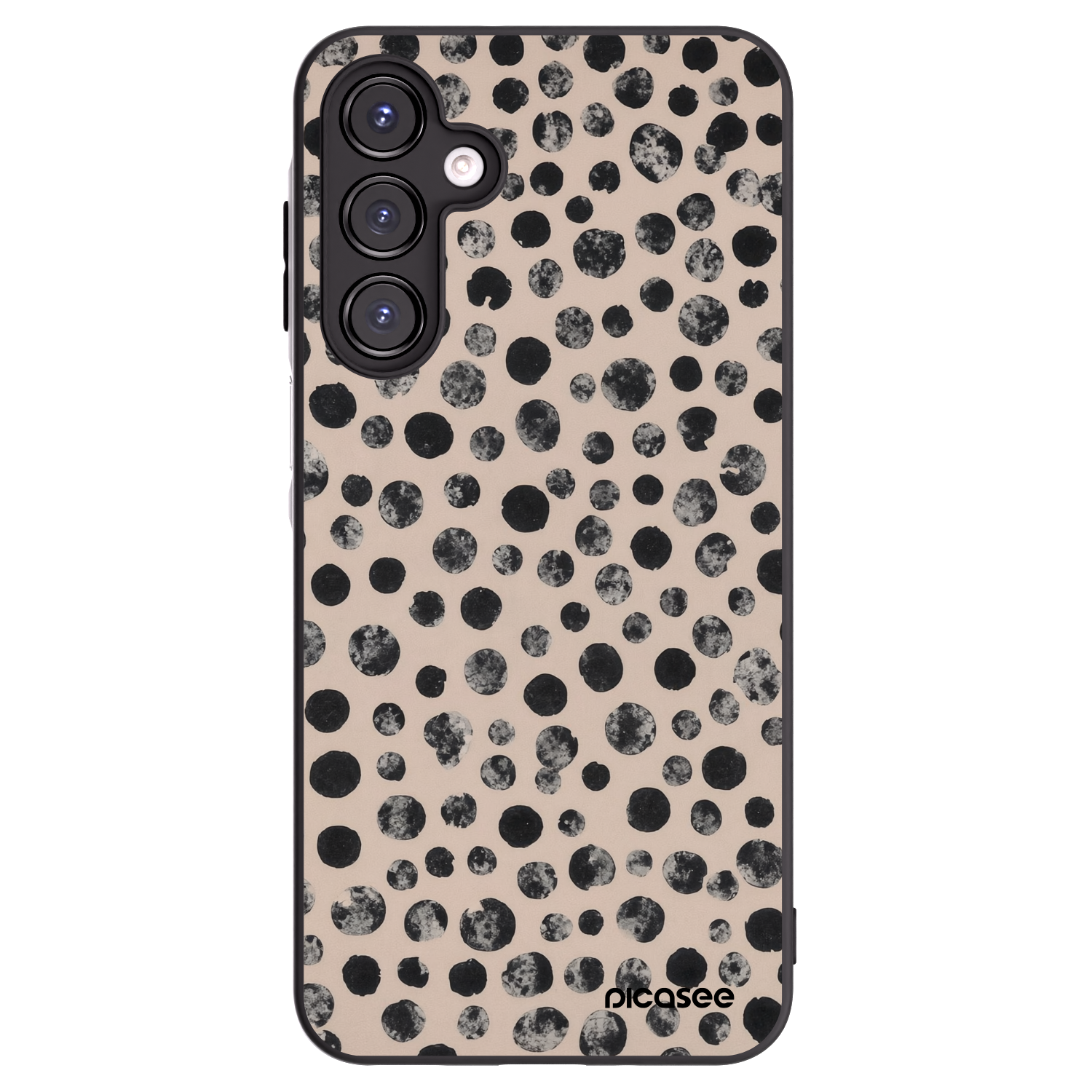 Picasee Samsung Galaxy A16 5G Hülle - Schwarzes Silikon - Dots