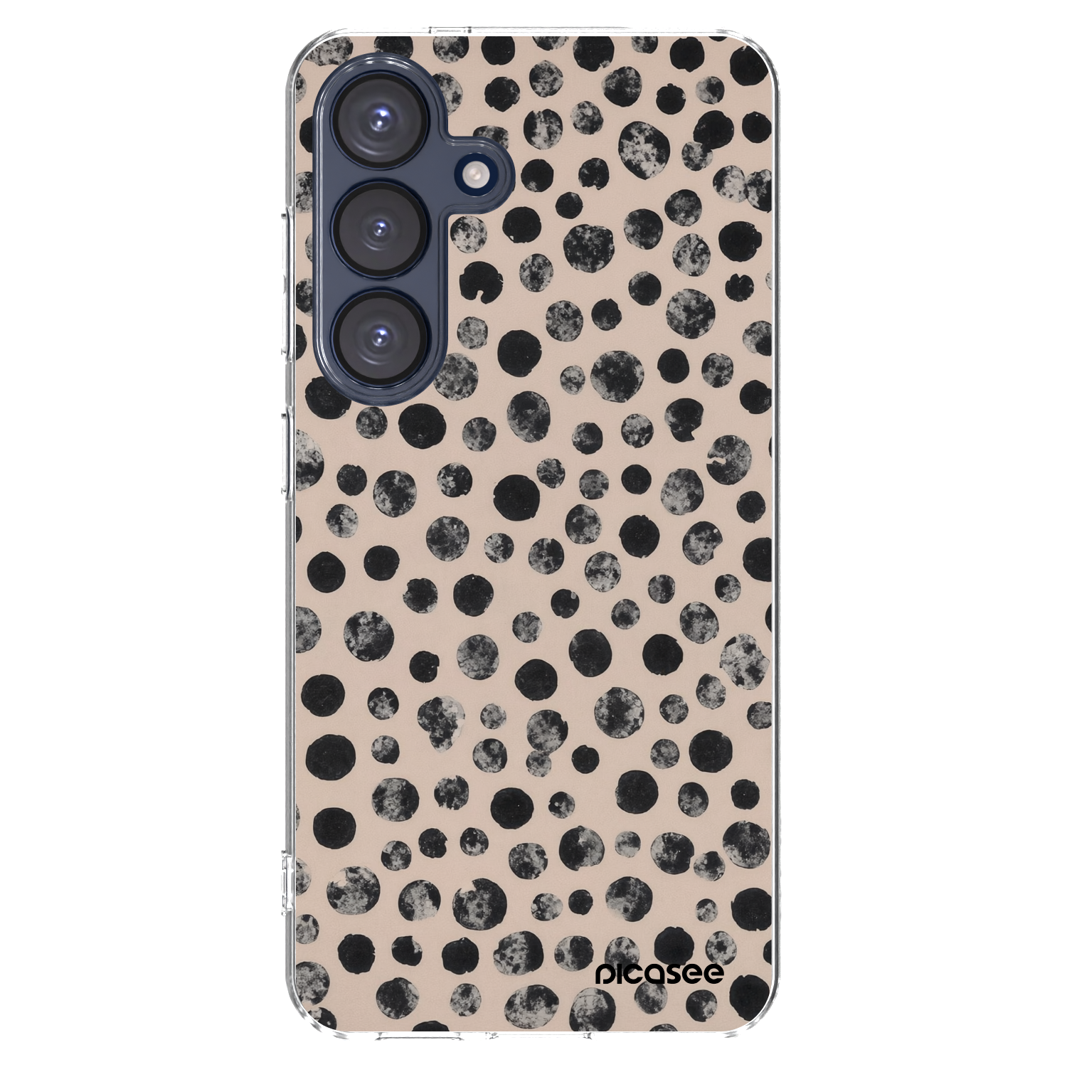 Picasee Samsung Galaxy S25 5G Hülle - Transparentes Silikon - Dots