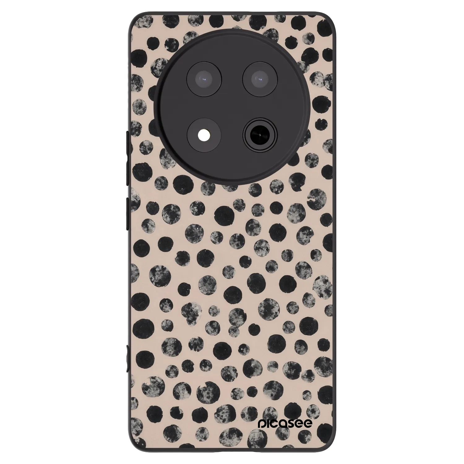 Picasee Honor Magic7 Lite 5G Hülle - Schwarzes Silikon - Dots