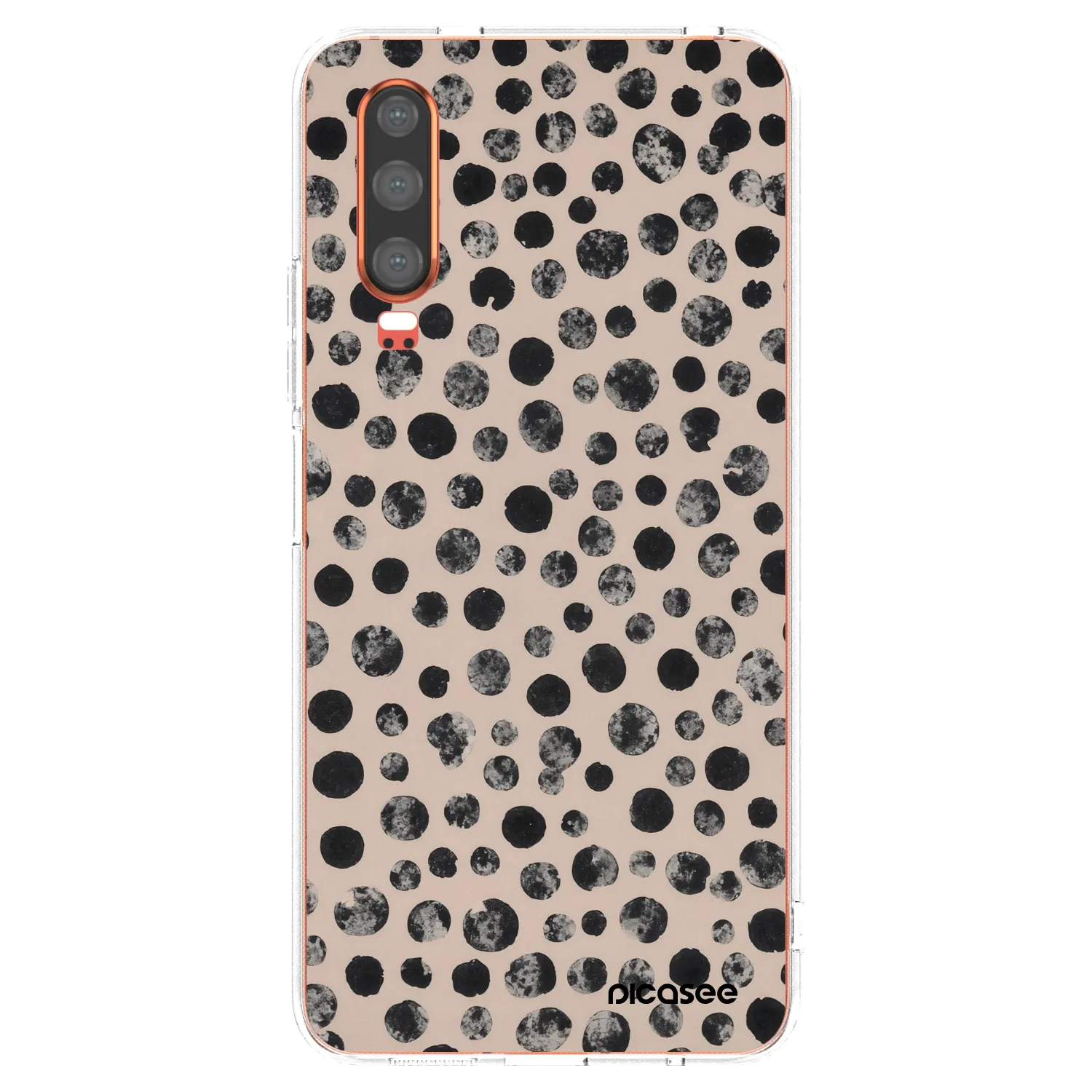Picasee Huawei P30 Hülle - Transparentes Silikon - Dots