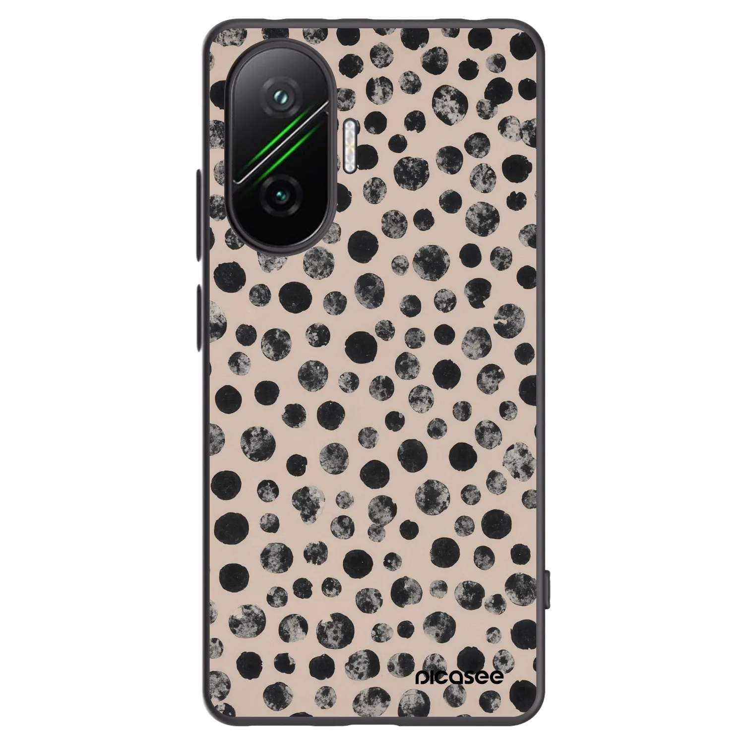 Picasee Xiaomi Poco F7 5G Hülle - Schwarzes Silikon - Dots