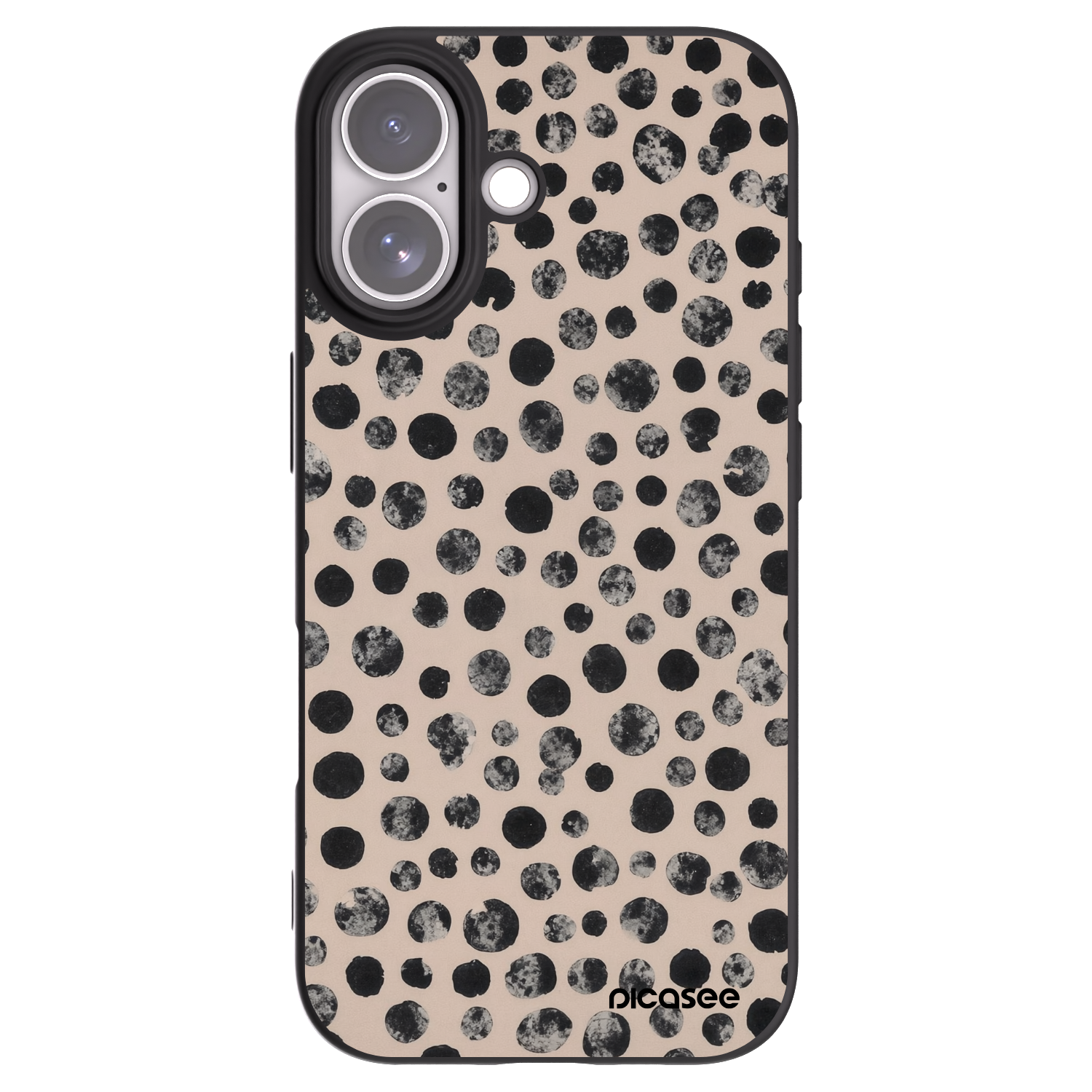 Picasee Apple iPhone 17 Hülle - Schwarzes Silikon - Dots
