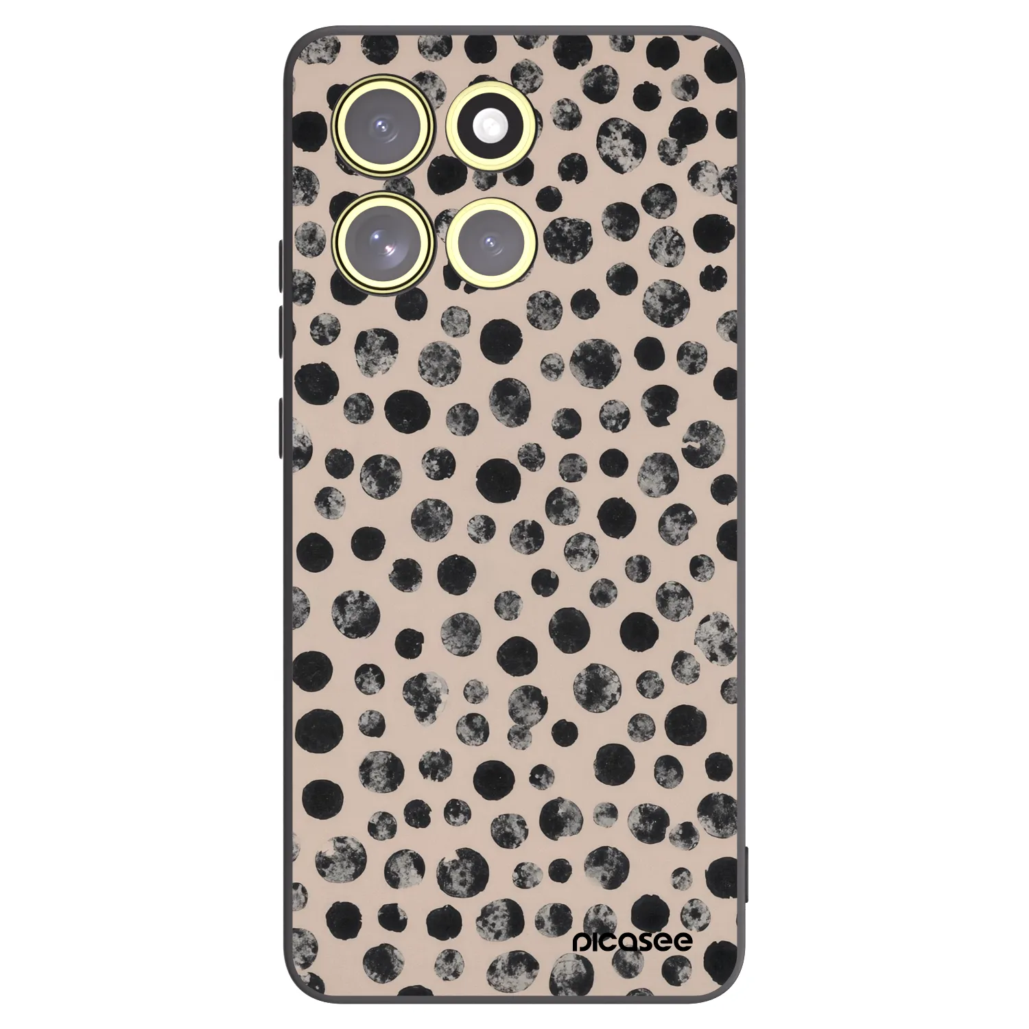 Picasee Motorola Moto G86 5G Hülle - Schwarzes Silikon - Dots