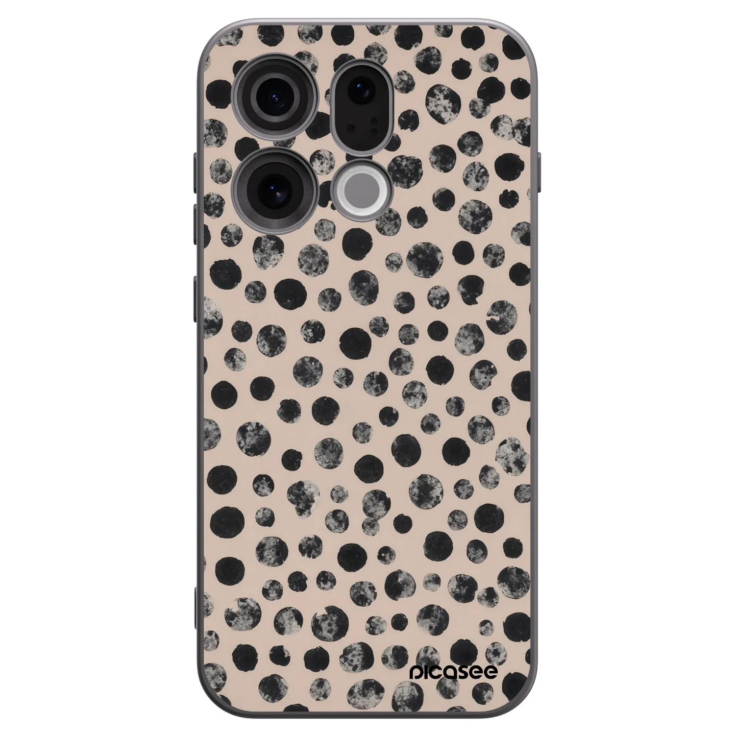 Picasee OPPO Find X9 Hülle - Schwarzes Silikon - Dots