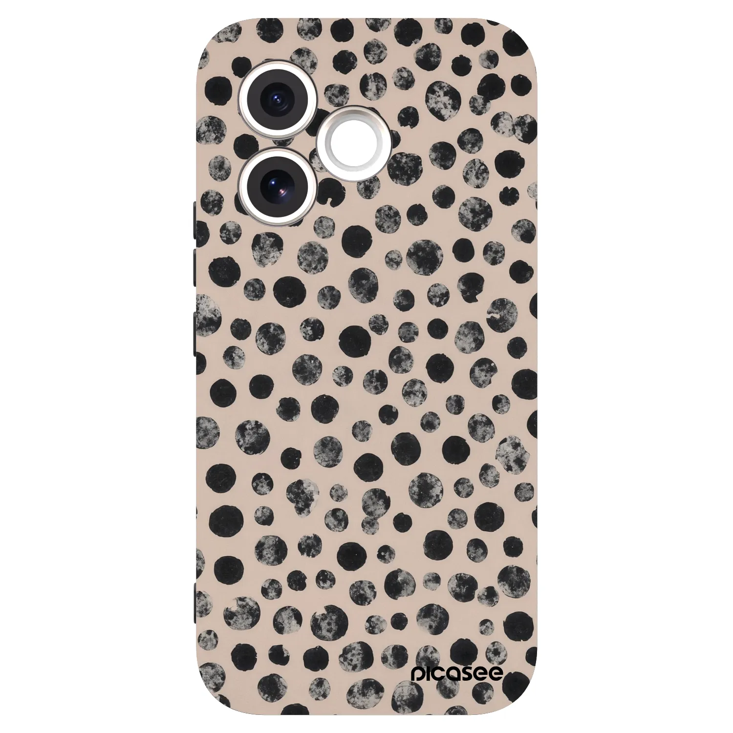 Picasee Honor 600 Lite Hülle - Schwarzes Silikon - Dots