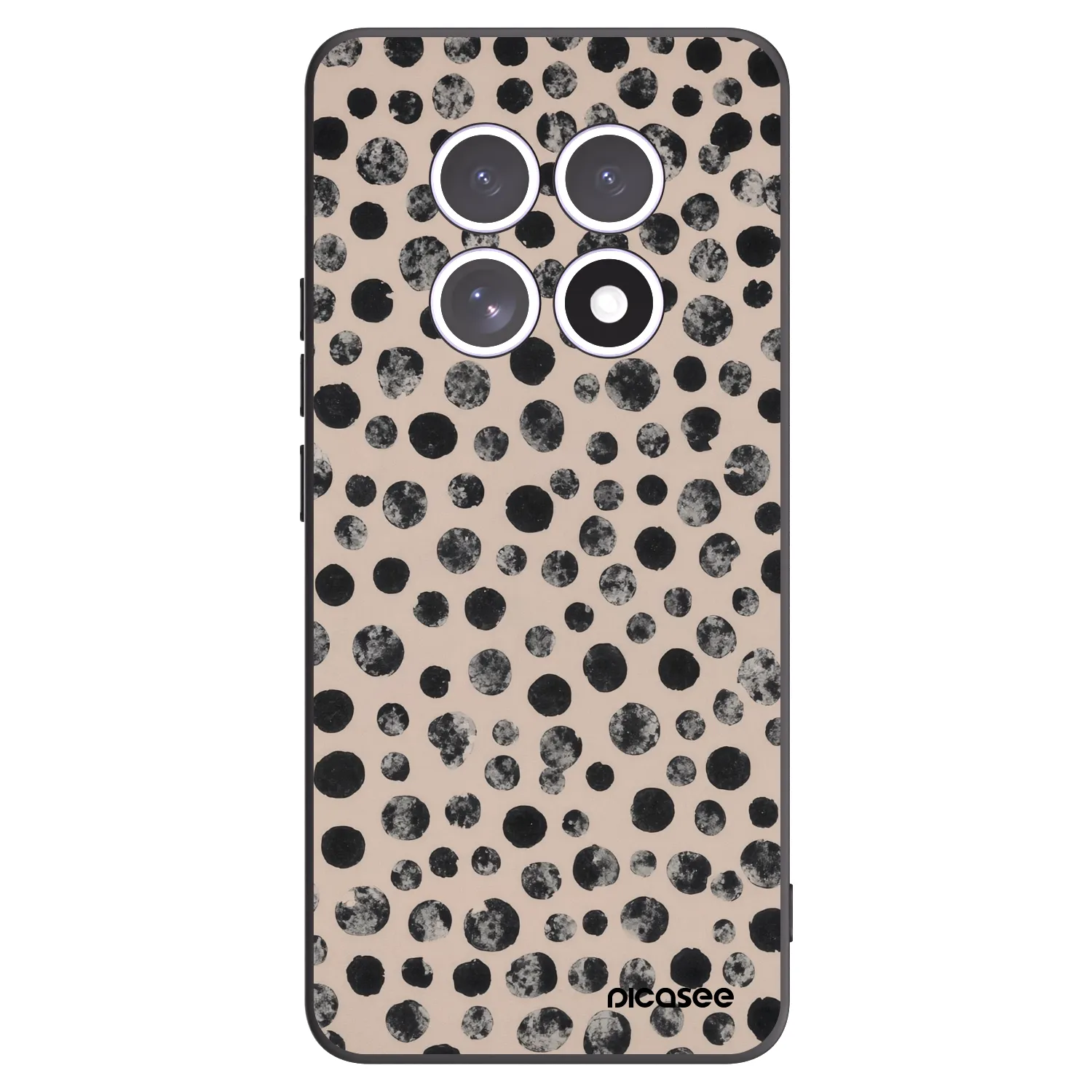 Picasee Xiaomi Redmi Note 15 5G Hülle - Schwarzes Silikon - Dots