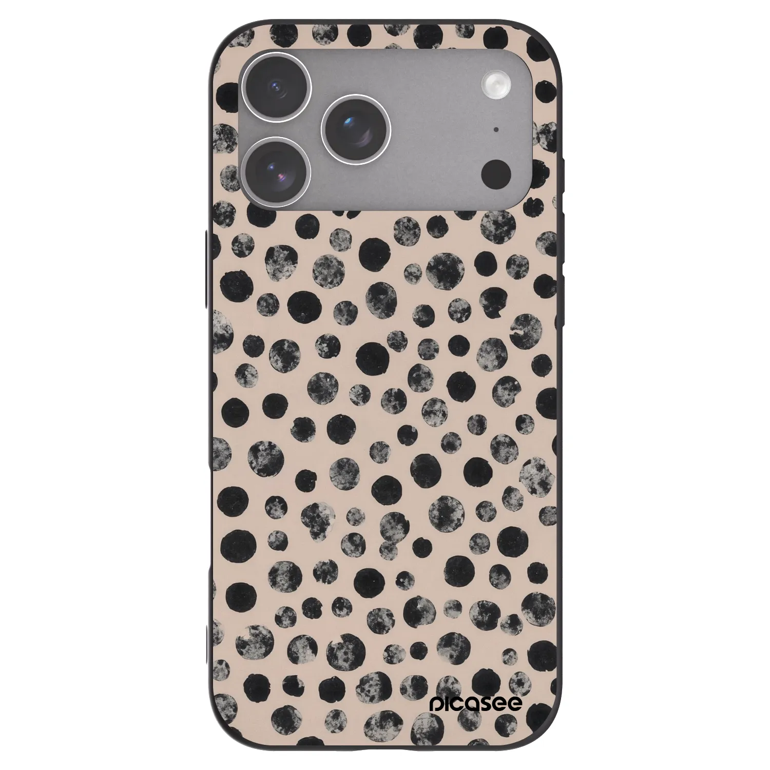 Picasee Apple iPhone 18 Pro Max Hülle - Schwarzes Silikon - Dots