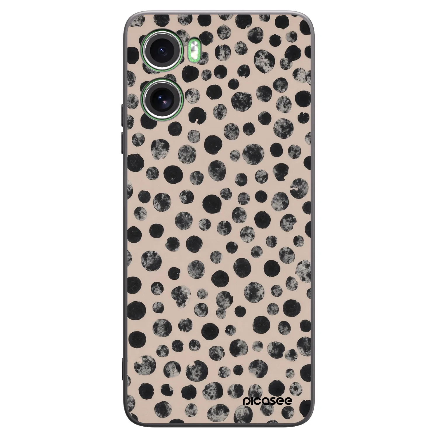 Picasee Motorola Moto G06 Hülle - Schwarzes Silikon - Dots