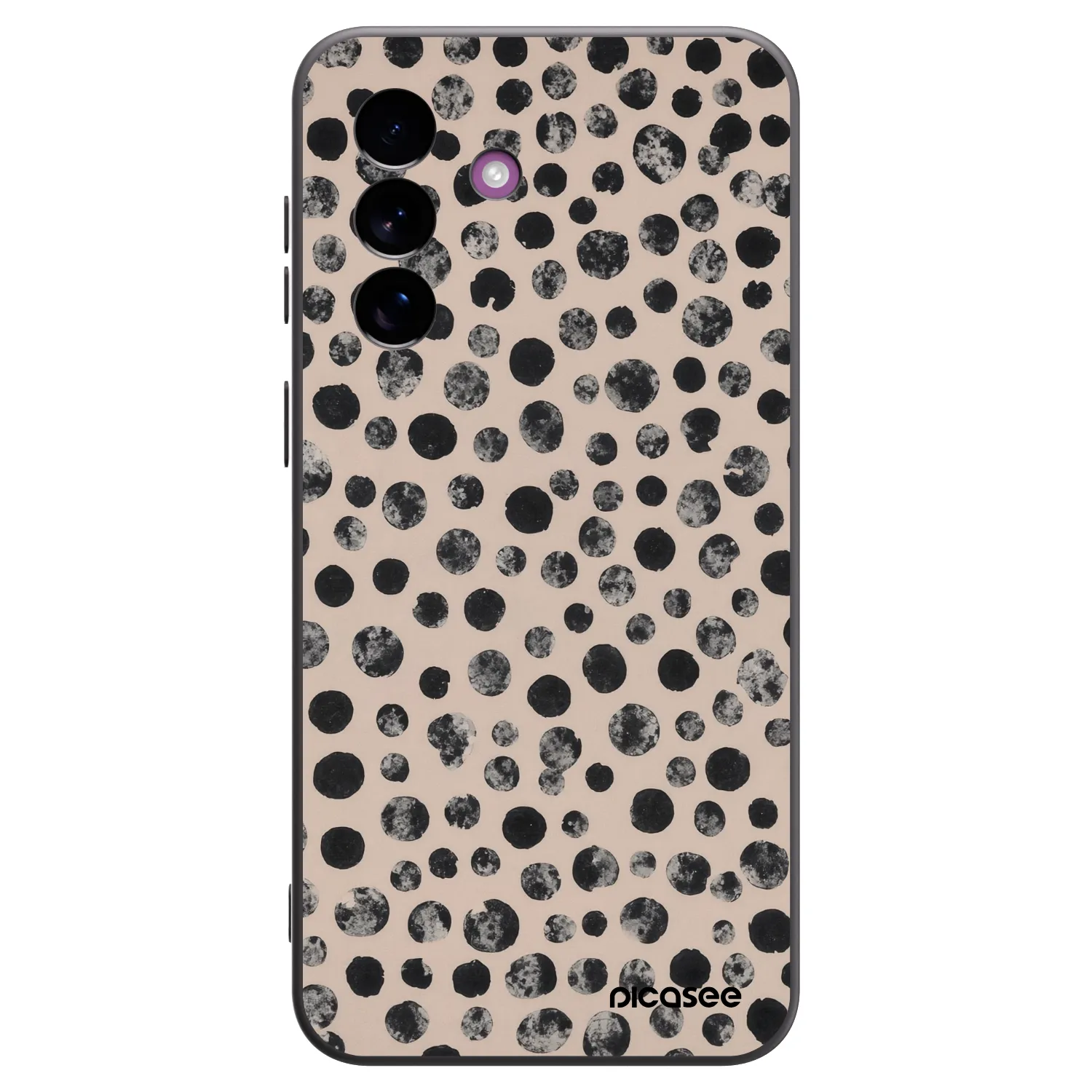 Picasee Samsung Galaxy A37 Hülle - Schwarzes Silikon - Dots