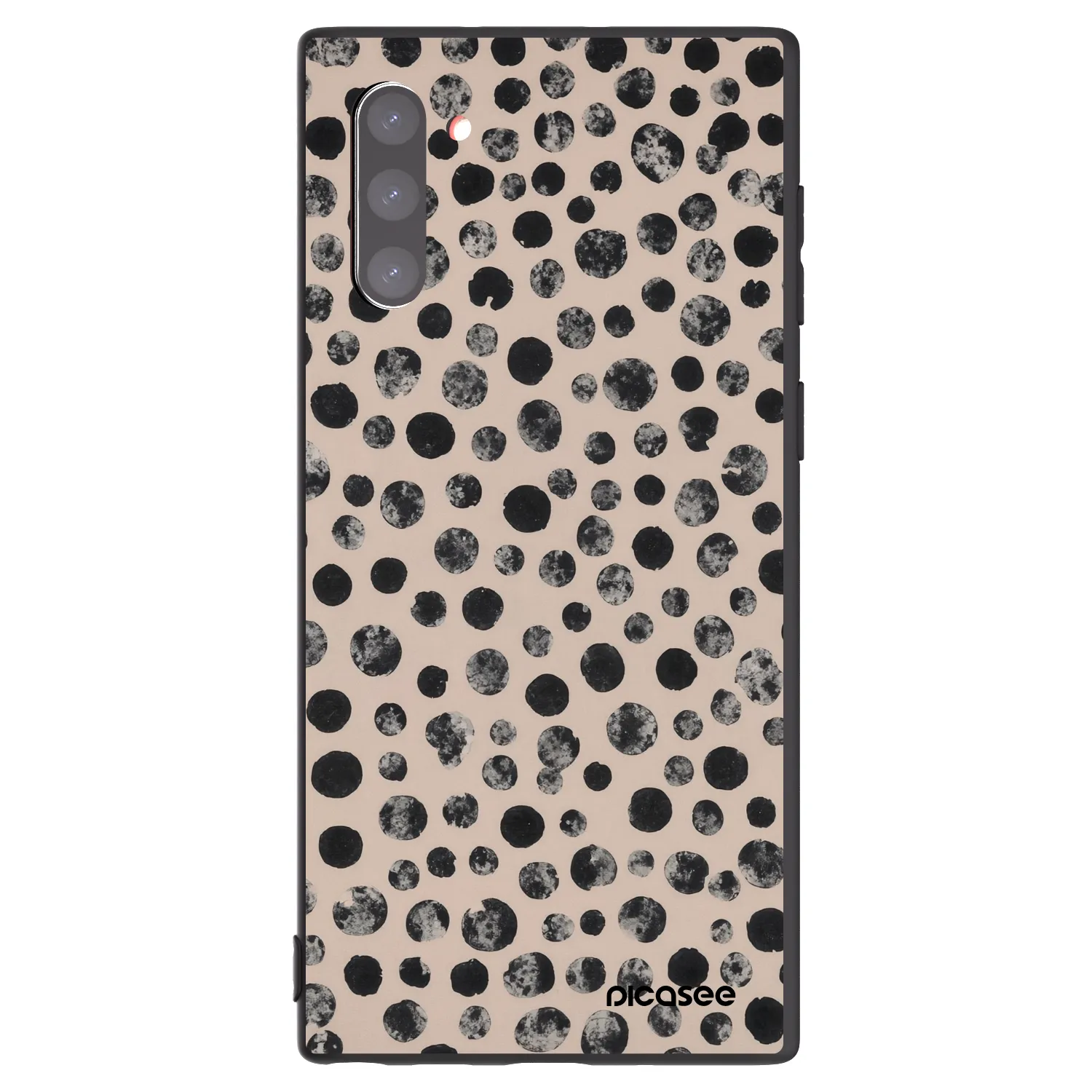 Picasee Samsung Galaxy Note 10 N970F Hülle - Schwarzes Silikon - Dots