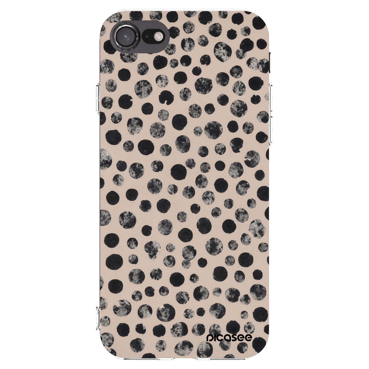 Picasee Apple iPhone 8 Hülle - Transparentes Silikon - Dots