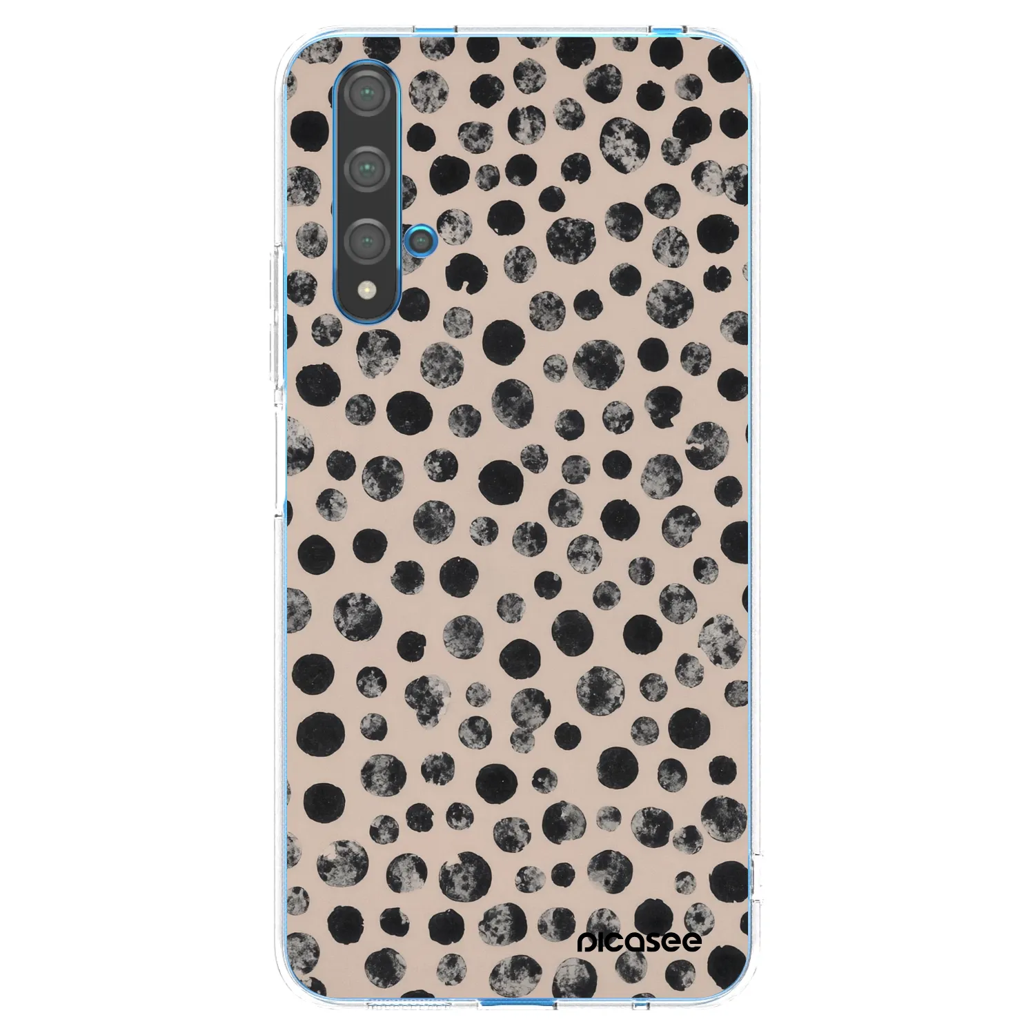 Picasee Huawei Nova 5T Hülle - Transparentes Silikon - Dots