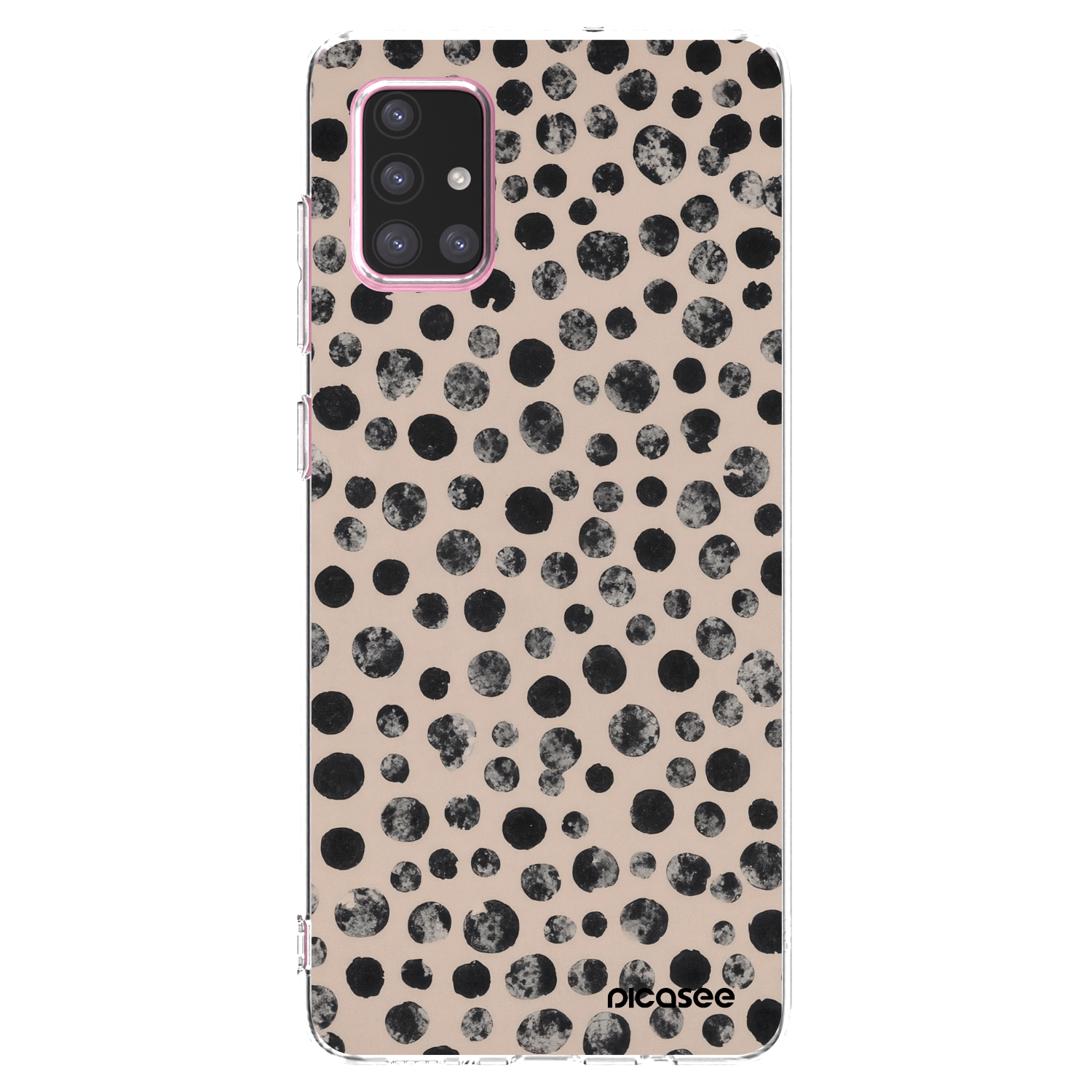 Picasee Samsung Galaxy A71 A715F Hülle - Transparentes Silikon - Dots