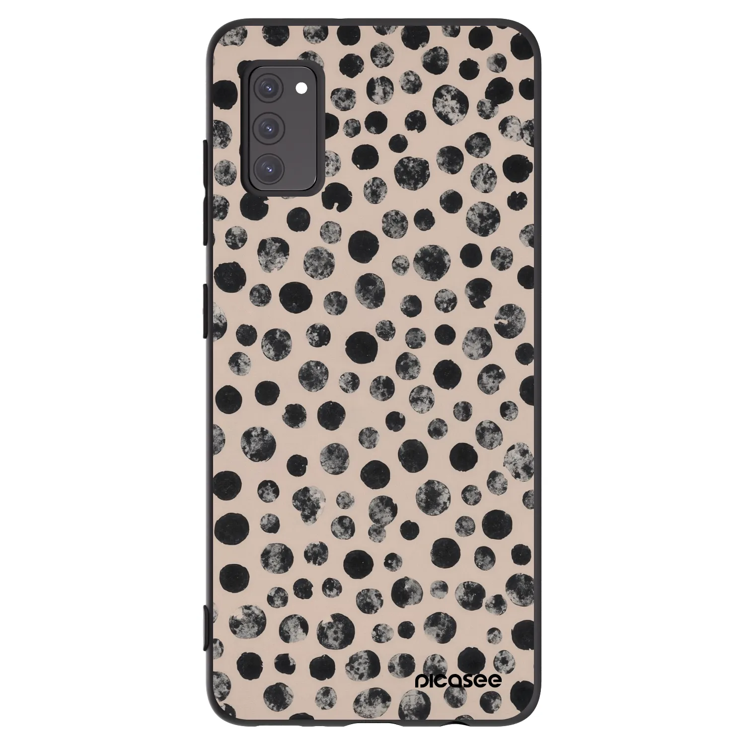 Picasee Samsung Galaxy A41 A415F Hülle - Schwarzes Silikon - Dots