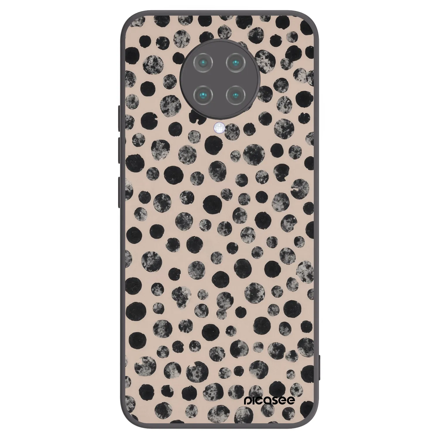 Picasee Xiaomi Poco F2 Pro Hülle - Schwarzes Silikon - Dots