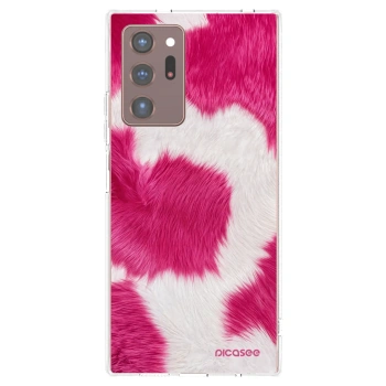 Picasee Samsung Galaxy Note 20 Ultra Hülle - Transparentes Silikon - Pink Moo