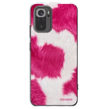 Picasee Xiaomi Redmi Note 10 Hülle - Transparentes Silikon - Pink Moo