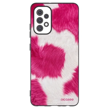 Picasee Samsung Galaxy A32 5G A326B Hülle - Schwarzes Silikon - Pink Moo