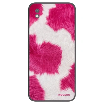 Picasee Xiaomi Redmi 9AT Hülle - Schwarzes Silikon - Pink Moo
