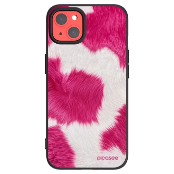 Picasee Apple iPhone 13 Hülle - Schwarzes Silikon - Pink Moo