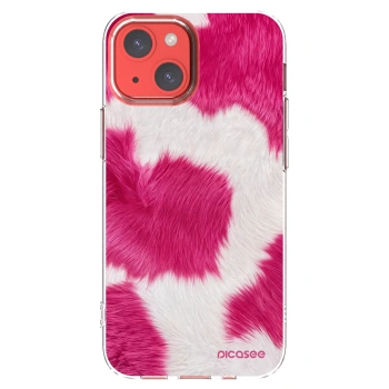 Picasee Apple iPhone 13 mini Hülle - Transparentes Silikon - Pink Moo