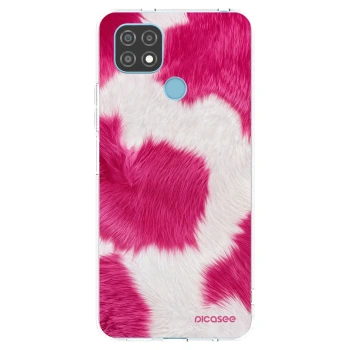Picasee Realme C21 Hülle - Transparentes Silikon - Pink Moo