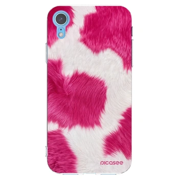 Picasee Apple iPhone XR Hülle - Transparentes Silikon - Pink Moo