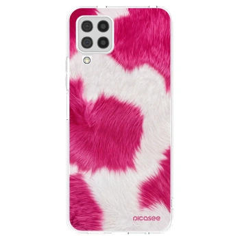 Picasee Samsung Galaxy A22 A225F 4G Hülle - Transparentes Silikon - Pink Moo