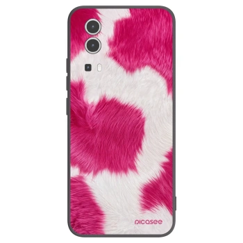 Picasee Vivo Y72 5G Hülle - Schwarzes Silikon - Pink Moo