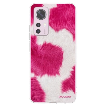 Picasee Xiaomi 12 Hülle - Transparentes Silikon - Pink Moo