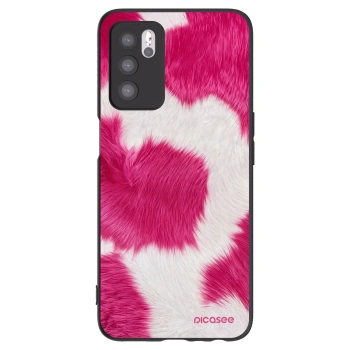 Picasee OPPO A16s Hülle - Schwarzes Silikon - Pink Moo