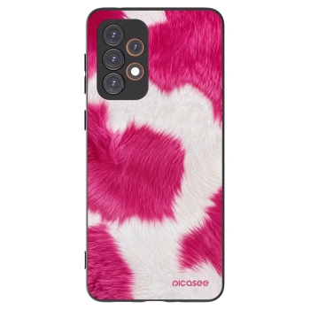 Picasee Samsung Galaxy A33 5G A336 Hülle - Schwarzes Silikon - Pink Moo