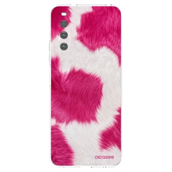 Picasee Sony Xperia 10 IV 5G Hülle - Transparentes Silikon - Pink Moo
