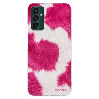 Picasee Samsung Galaxy M13 M135F Hülle - Transparentes Silikon - Pink Moo