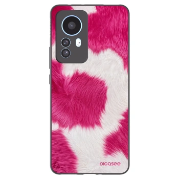 Picasee Xiaomi 12T Pro Hülle - Schwarzes Silikon - Pink Moo