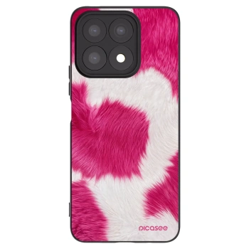 Picasee Honor X8a Hülle - Schwarzes Silikon - Pink Moo