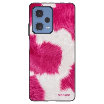 Picasee Xiaomi Redmi Note 12 Pro 5G Hülle - Schwarzes Silikon - Pink Moo