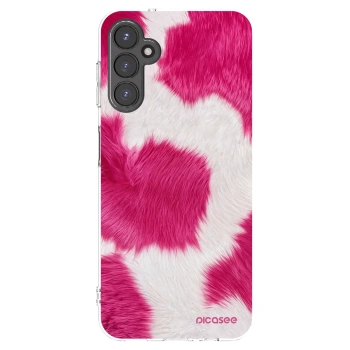 Picasee Samsung Galaxy A14 4G A145R Hülle - Transparentes Silikon - Pink Moo