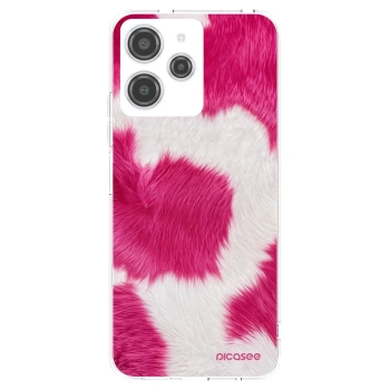 Picasee Xiaomi Redmi 12 4G Hülle - Transparentes Silikon - Pink Moo