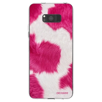 Picasee Samsung Galaxy S8 G950F Hülle - Transparentes Silikon - Pink Moo