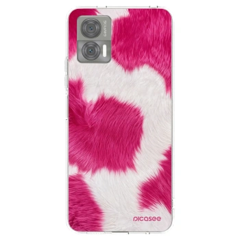 Picasee Motorola Edge 30 Neo Hülle - Transparentes Silikon - Pink Moo