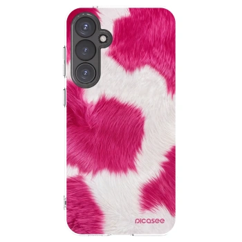 Picasee Samsung Galaxy S23 FE S711B Hülle - Transparentes Silikon - Pink Moo