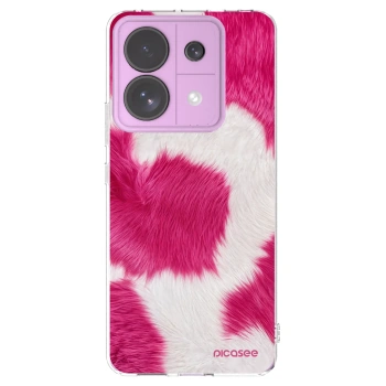 Picasee Xiaomi Redmi Note 13 Pro 5G Hülle - Transparentes Silikon - Pink Moo