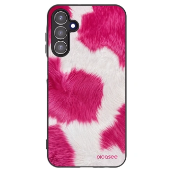 Picasee Samsung Galaxy A15 A155F 4G Hülle - Schwarzes Silikon - Pink Moo